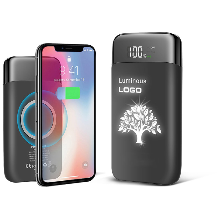 Cargador inalámbrico y usb 10000 mah