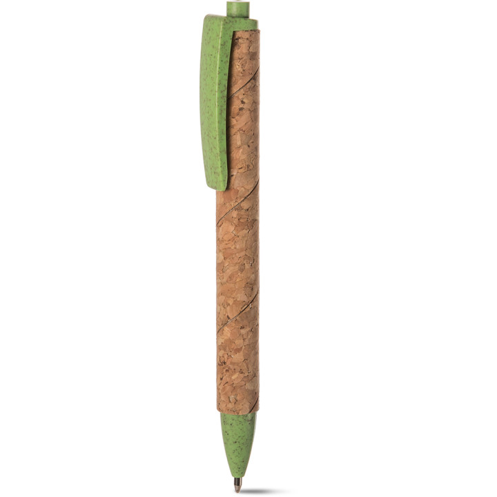 Bolígrafo en corcho, paja de trigo y abs