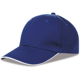 Gorra 6 paneles sandwich 80% poliéster/20% algodón