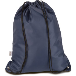 Mochila rpet con cuerdas y refuerzos metálicos en las esquinas