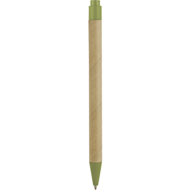 Boligrafo biodegradable y cartón reciclado