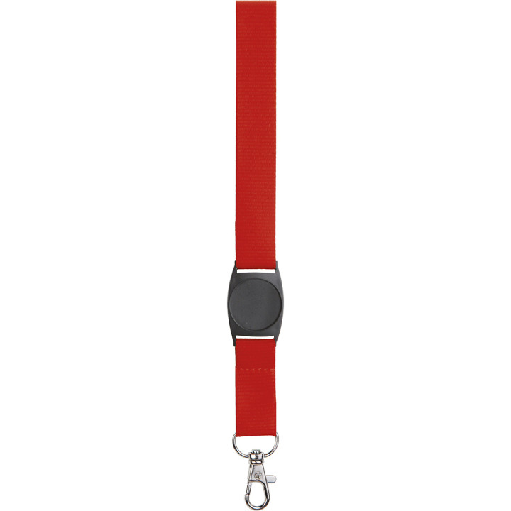 Lanyard poliéster placa estampación 2 cms