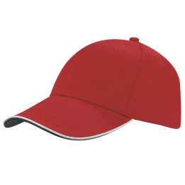 Gorra 6 paneles 65% poliéster/35% algodón
