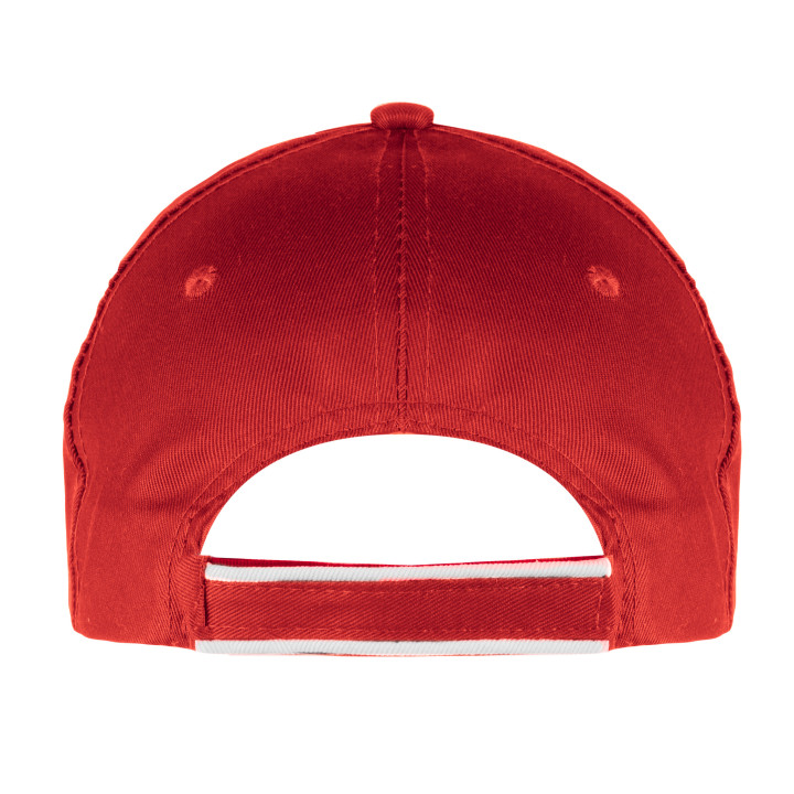 Gorra 6 paneles 65% poliéster/35% algodón