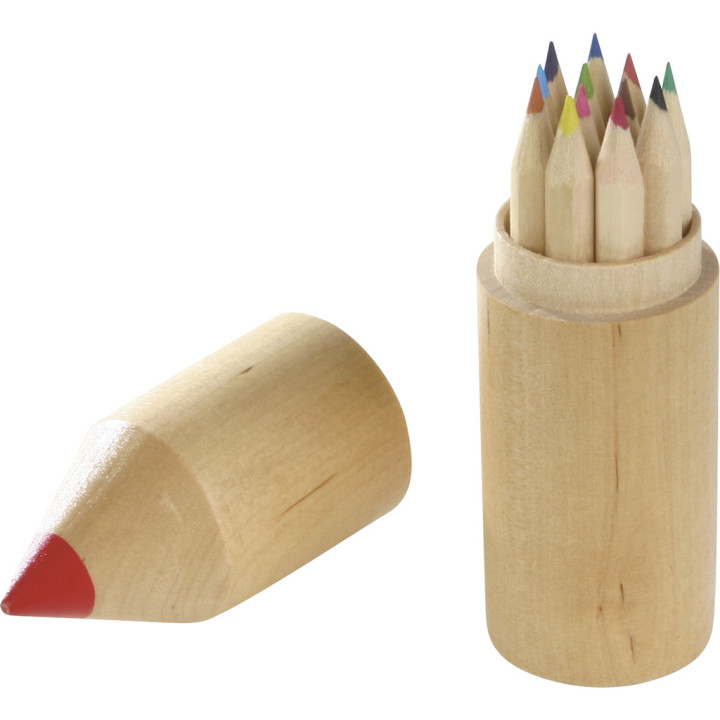 Estuche 12 lápices de madera