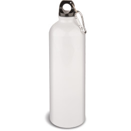 Botella 750 ml blanco para agua en aluminio/plástico