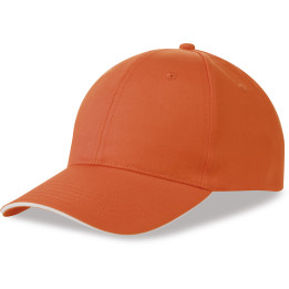 Gorra 6 paneles sandwich 80% poliéster/20% algodón