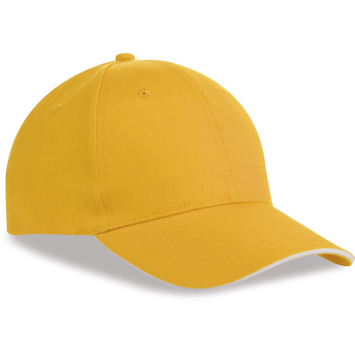 Gorra 6 paneles sandwich 80% poliéster/20% algodón