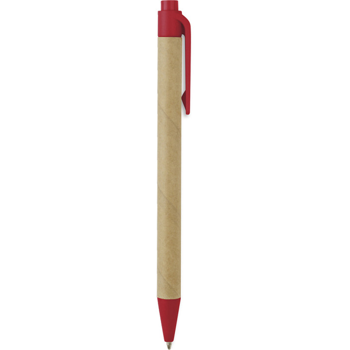 Boligrafo biodegradable y cartón reciclado