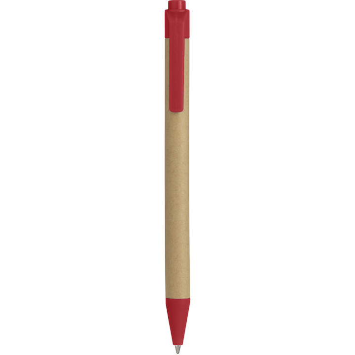 Boligrafo biodegradable y cartón reciclado