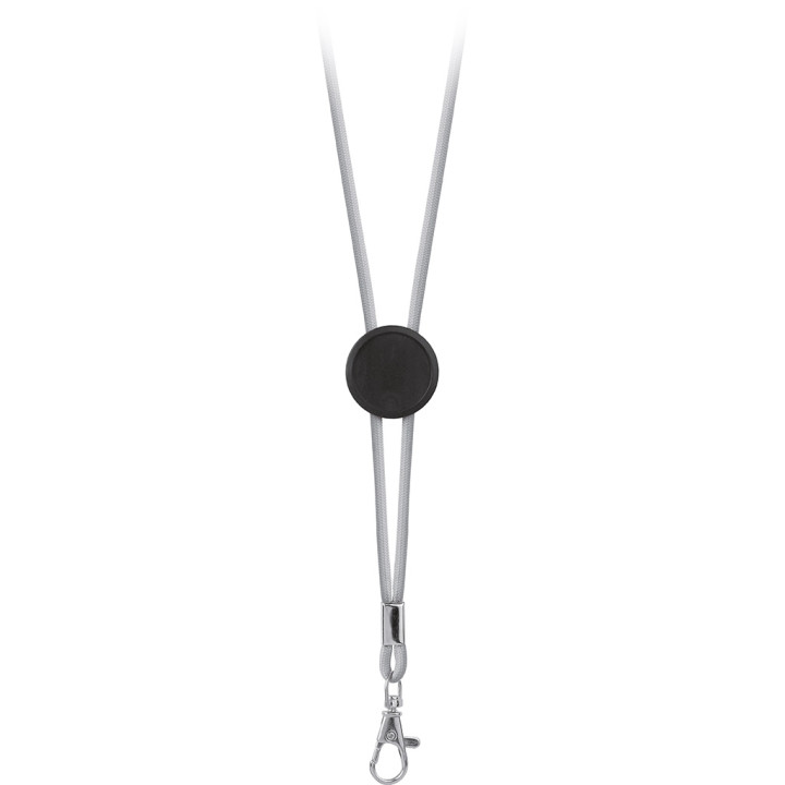 Lanyard cordón poliéster con placa estampación