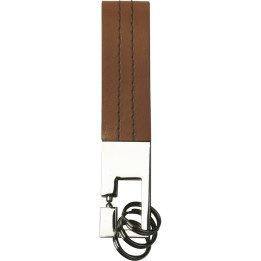 Llavero metal/piel