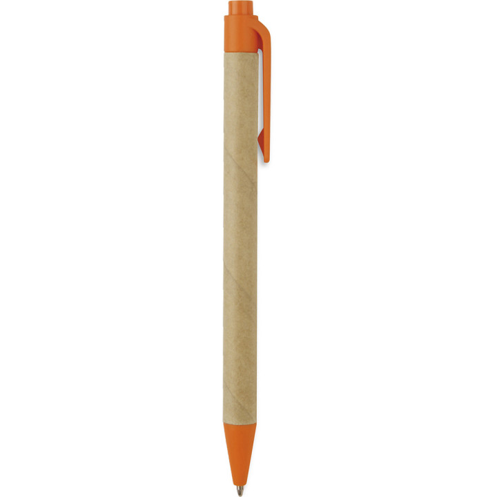 Boligrafo biodegradable y cartón reciclado