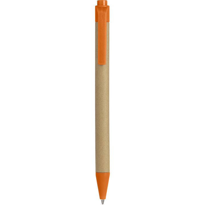 Boligrafo biodegradable y cartón reciclado