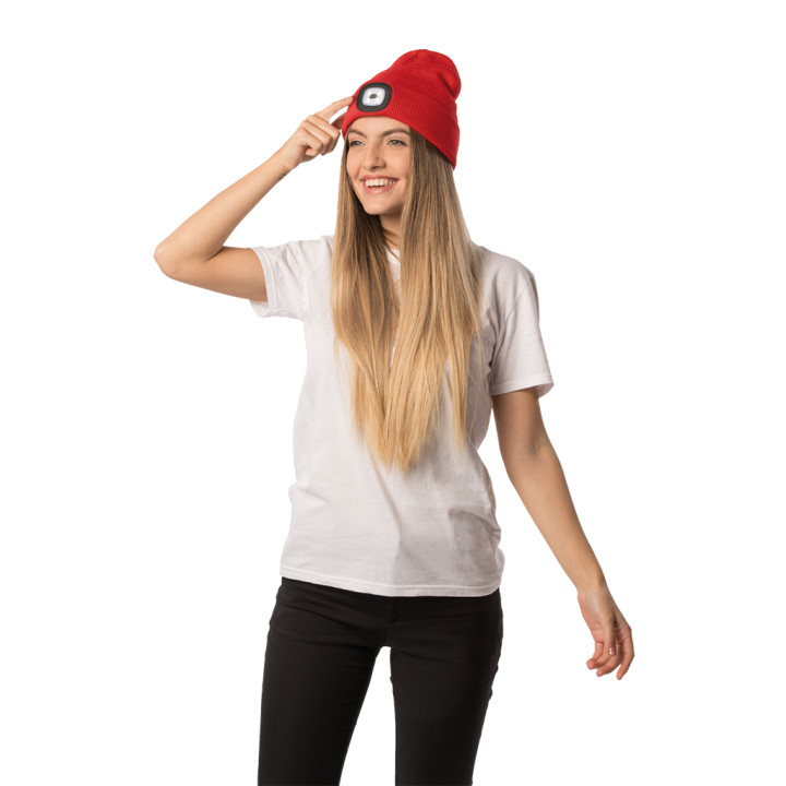 Gorro con luces led cob