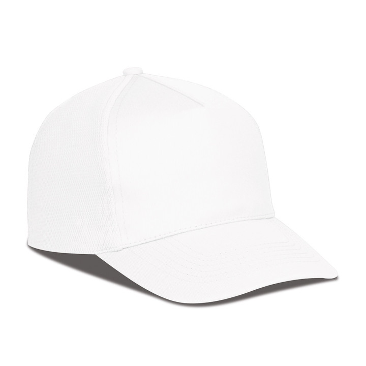 Gorra de rejilla 5 paneles algodón/poliéster