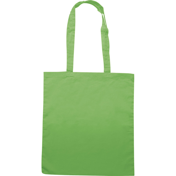 Bolsa shopping de algodón 105 gr/m2 asa larga