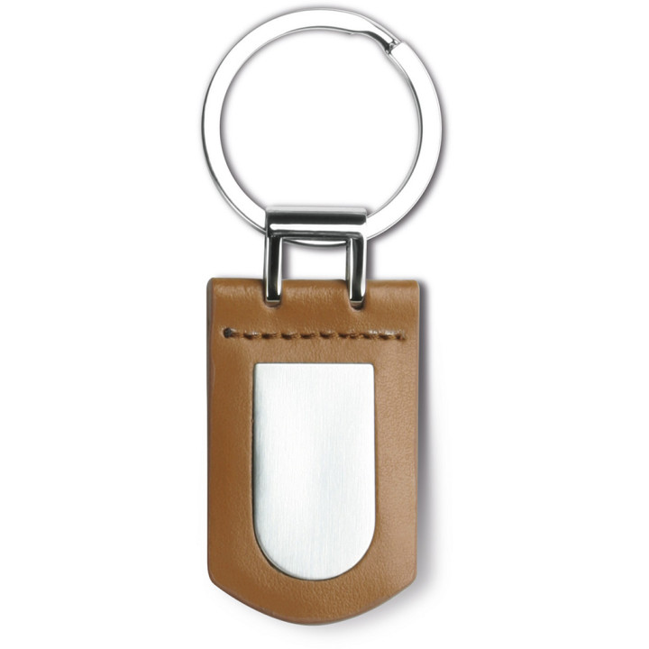 Llavero metal/piel