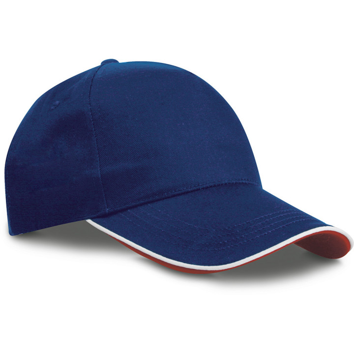 Gorra 5 paneles bandera italiana