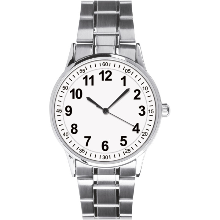 Reloj analógico personalizable metal/acero inoxidable