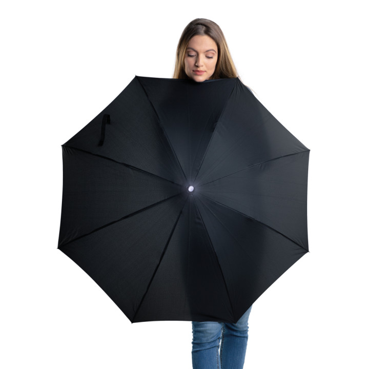 Paraguas automático windproof 23" con linterna