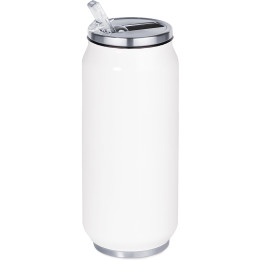 Botella termo de 500 ml de doble pared en forma de lata