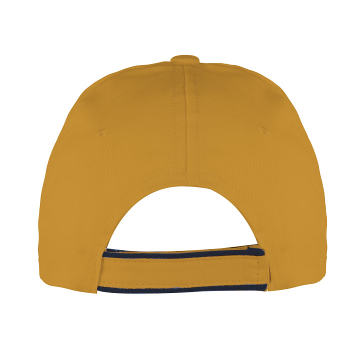 Gorra 6 paneles 65% poliéster/35% algodón