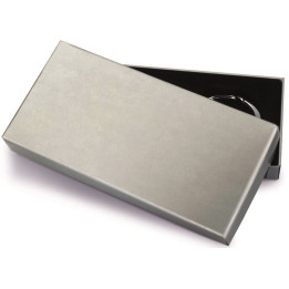 Llavero en estuche metal/pvc