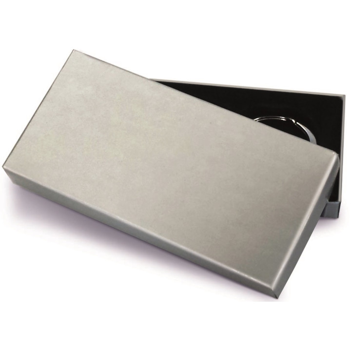 Llavero en estuche metal/pvc