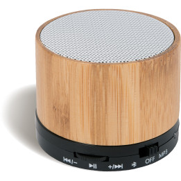 Altavoz bluetooth en bambú