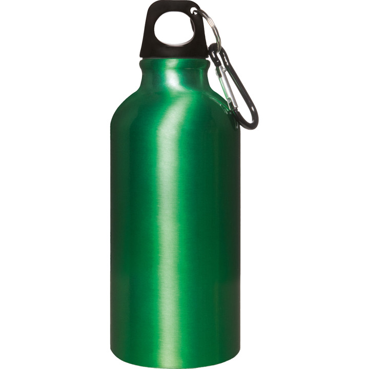 Botella 400 ml para agua en aluminio/plástico