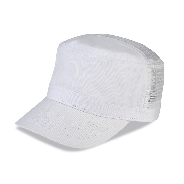 Gorra militar rejilla algodón/poliéster