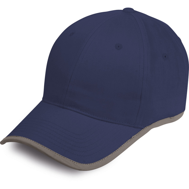Gorra 6 paneles reflex 100% algodón