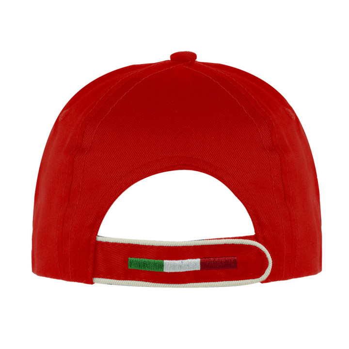 Gorra 6 paneles sandwich bandera italiana