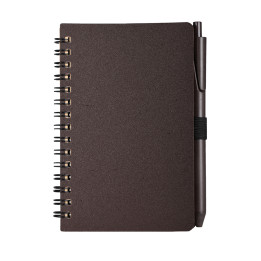 Cuaderno fabricado con posos de café mini