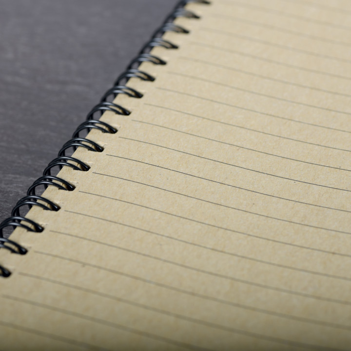 Cuaderno fabricado con posos de café mini