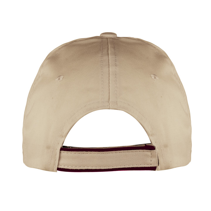 Gorra 6 paneles 65% poliéster/35% algodón