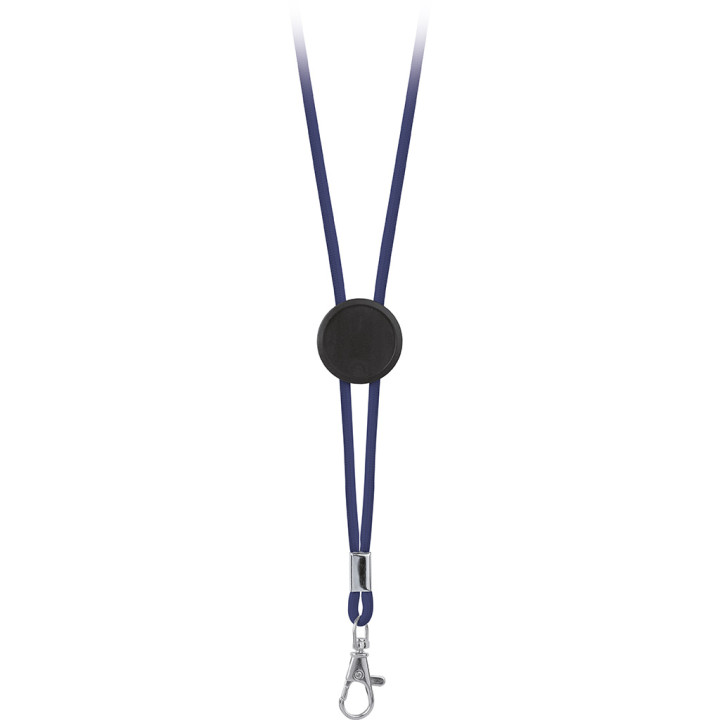 Lanyard cordón poliéster con placa estampación
