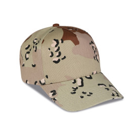 Gorra 5 paneles camuflaje 100% algodón