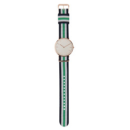 Reloj analógico personalizable metal/nylon