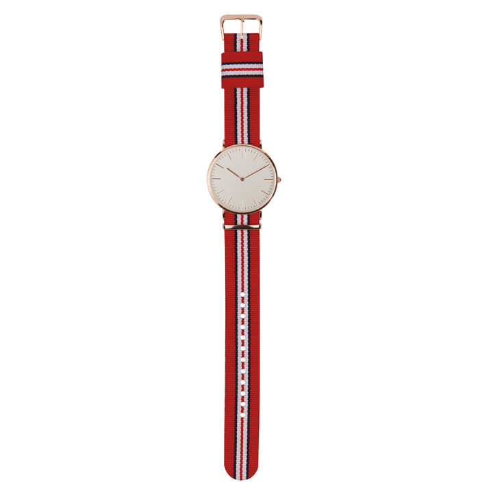 Reloj analógico personalizable metal/nylon