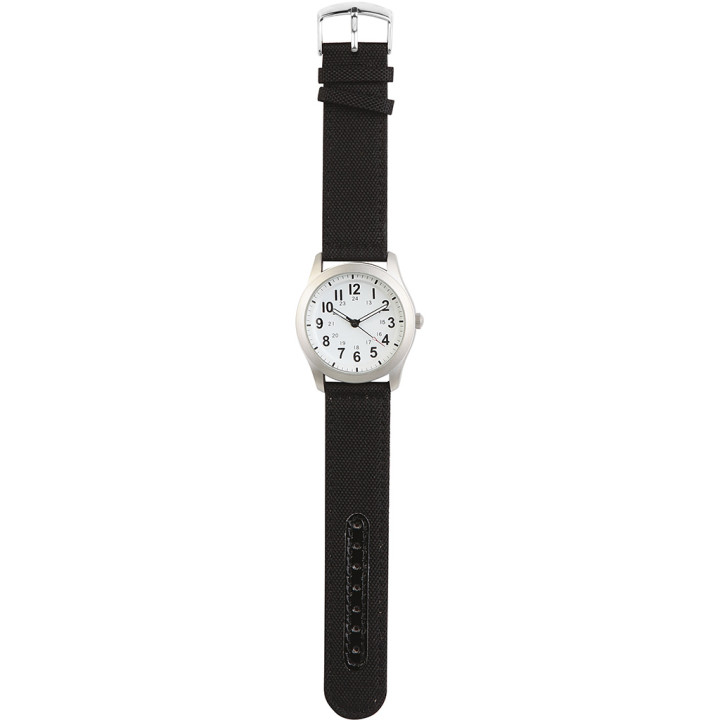 Reloj analógico personalizable metal/nylon