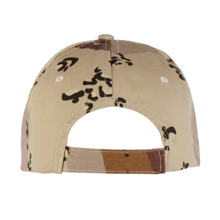 Gorra 5 paneles camuflaje 100% algodón