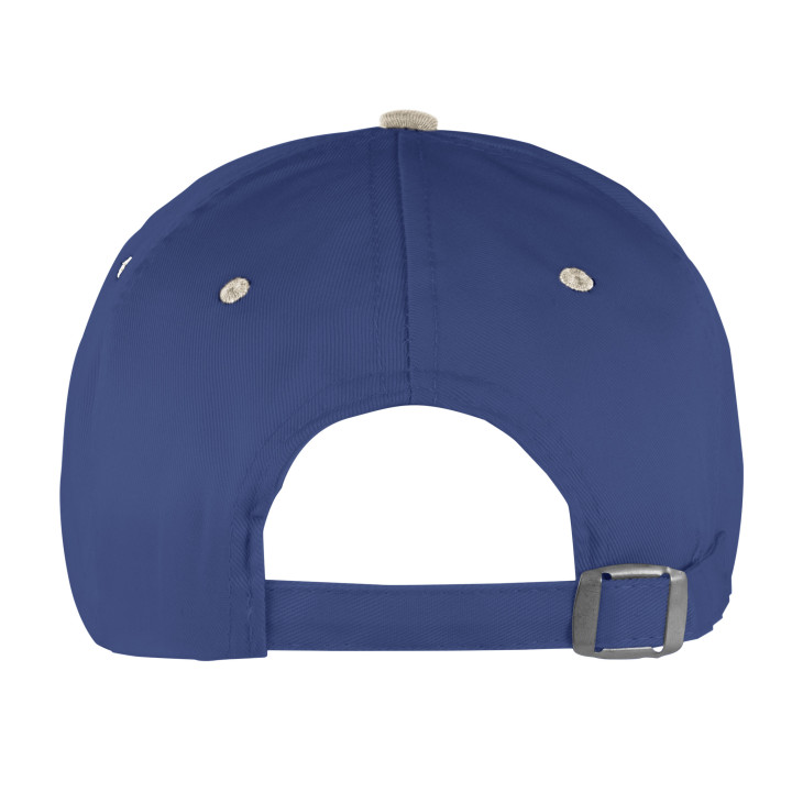 Gorra 5 paneles 80% poliéster/20% algodón combinada