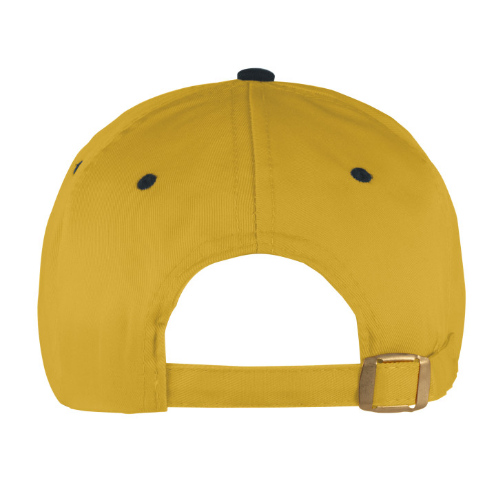 Gorra 5 paneles 80% poliéster/20% algodón combinada