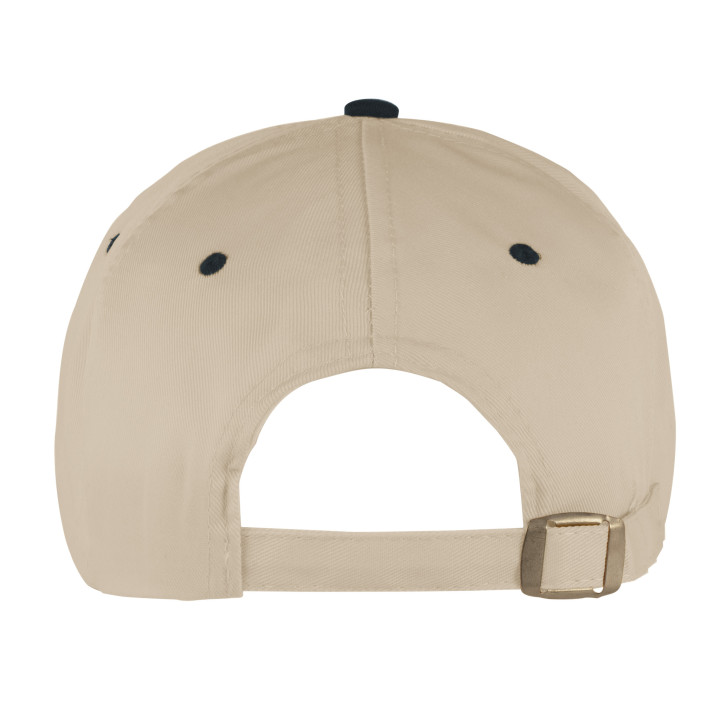 Gorra 5 paneles 80% poliéster/20% algodón combinada