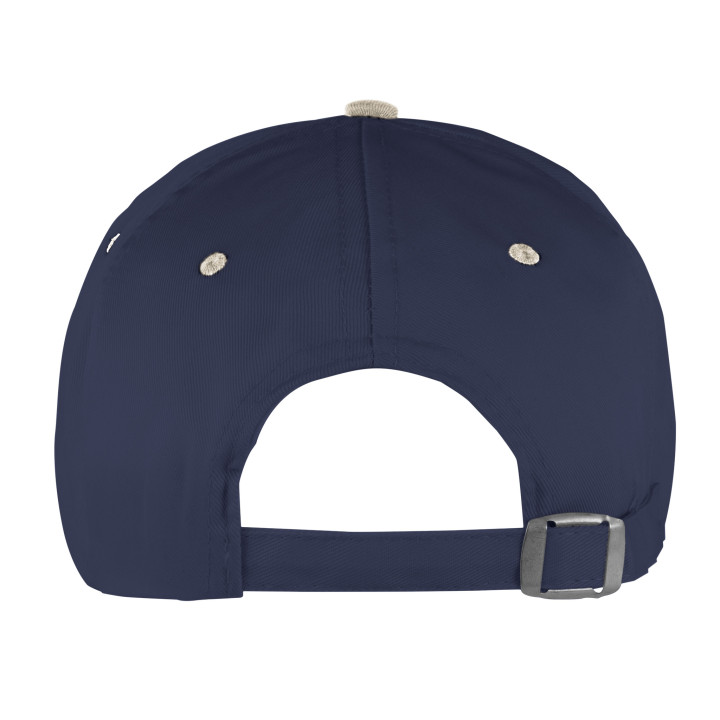 Gorra 5 paneles 80% poliéster/20% algodón combinada