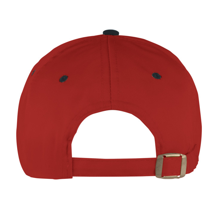 Gorra 5 paneles 80% poliéster/20% algodón combinada