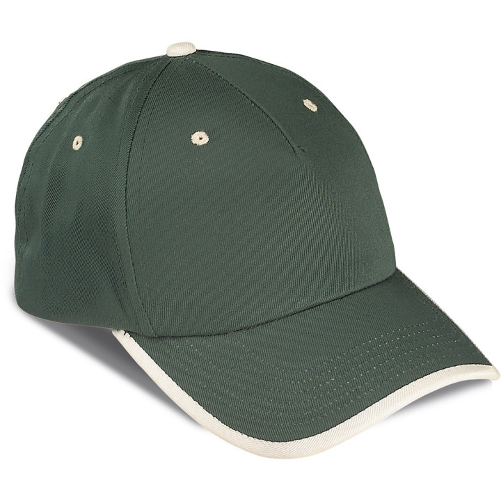 Gorra 5 paneles 80% poliéster/20% algodón combinada