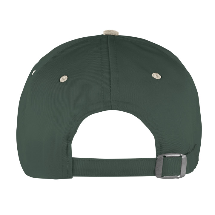 Gorra 5 paneles 80% poliéster/20% algodón combinada